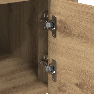 vidaXL Τροχήλατη Κουζίνα Artisan Oak 60x45x80cm Επεξεργασμένο Ξύλο