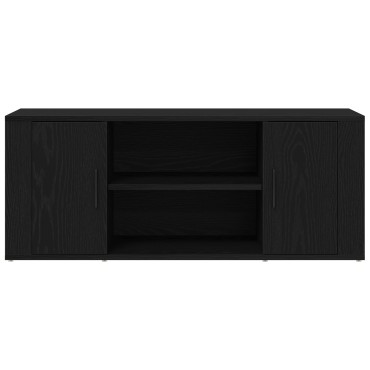 vidaXL Κονσόλα Τηλεόρασης Μαύρο Δρυς 100x35x40cm Επεξεργασμένο Ξύλο
