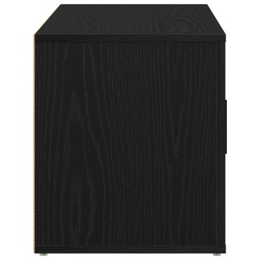 vidaXL Κονσόλα Τηλεόρασης Μαύρο Δρυς 100x35x40cm Επεξεργασμένο Ξύλο