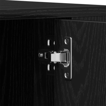 vidaXL Κονσόλα Τηλεόρασης Μαύρο Δρυς 100x35x40cm Επεξεργασμένο Ξύλο