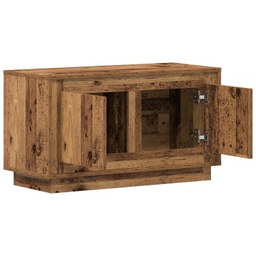 vidaXL Κονσόλα Τηλεόρασης Παλιού Ξύλου 80x35x45cm Κατασκευασμένο Ξύλο