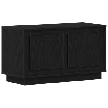 vidaXL Βάση τηλεόρασης Μαύρο Δρυς 80x35x45cm Κατασκευασμένο ξύλο
