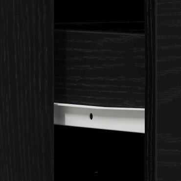vidaXL Ντουλάπι Λεκάνης Μπάνιου Μαύρη Δρυς 65x33x60cm Επεξεργασμένο ξύλο