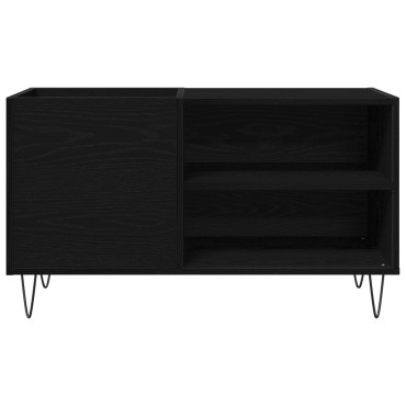 vidaXL Ντουλάπι Δίσκων Μαύρο Δρυς 84,5x38x48cm Επεξεργασμένο Ξύλο 1 τεμ.