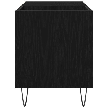 vidaXL Ντουλάπι Δίσκων Μαύρο Δρυς 84,5x38x48cm Επεξεργασμένο Ξύλο 1 τεμ.