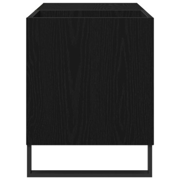 vidaXL Μαύρη Ντουλάπα Δίσκων από Σφένδαμο 84,5x38x48cm Κατεργασμένο Ξύλο