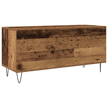 vidaXL Βαλιτσάκι Δίσκων Καφέ 100x38x48cm Επεξεργασμένο Ξύλο