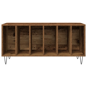 vidaXL Βαλιτσάκι Δίσκων Καφέ 100x38x48cm Επεξεργασμένο Ξύλο
