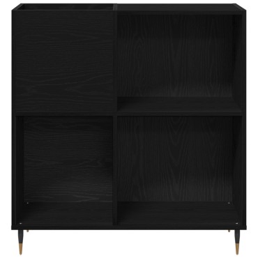 vidaXL Ντουλάπι Δισκογραφίας Μαύρη Δρυς 84,5x38x89cm Επεξεργασμένο Ξύλο 1 τεμ.