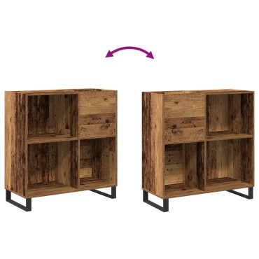 vidaXL Ντουλάπα Δίσκων Artisan Oak 84,5x38x89cm Επεξεργασμένο Ξύλο