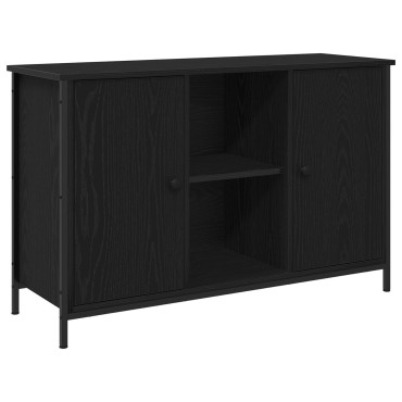 vidaXL ντουλάπι τηλεόρασης Μαύρης Δρυός 101x35x65cm Επεξεργασμένο Ξύλο και Χάλυβας