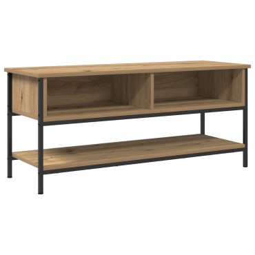 vidaXL Ντουλάπι τηλεόρασης Artisan Oak 100x35x45cm Επεξεργασμένο ξύλο και μέταλλο