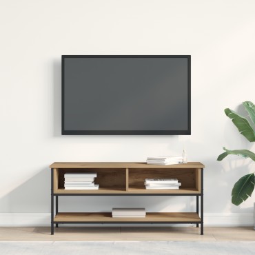 vidaXL Ντουλάπι τηλεόρασης Artisan Oak 100x35x45cm Επεξεργασμένο ξύλο και μέταλλο