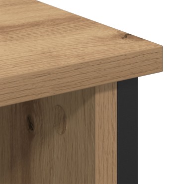 vidaXL Ντουλάπι τηλεόρασης Artisan Oak 100x35x45cm Επεξεργασμένο ξύλο και μέταλλο