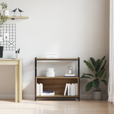 vidaXL Βιβλιοθήκη Artisian Δρυς 80x30x78,5cm Επεξεργασμένο ξύλο 1 τεμ.