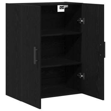 vidaXL Τοίχου Ντουλάπι Μαύρο Δρυς 69,5x34x90cm Κατασκευασμένο Ξύλο 1 τεμ.