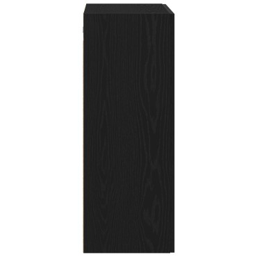 vidaXL Τοίχου Ντουλάπι Μαύρο Δρυς 69,5x34x90cm Κατασκευασμένο Ξύλο 1 τεμ.