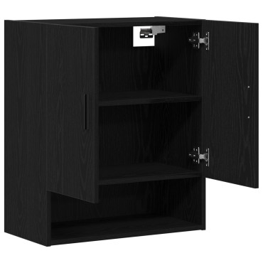 vidaXL Ντουλάπα Τοίχου Μαύρη Δρυς 60x31x70cm Επεξεργασμένο Ξύλο 1 τεμ.