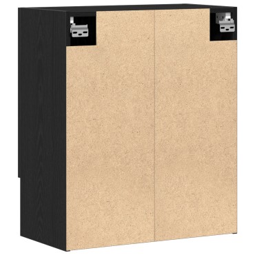 vidaXL Ντουλάπα Τοίχου Μαύρη Δρυς 60x31x70cm Επεξεργασμένο Ξύλο 1 τεμ.
