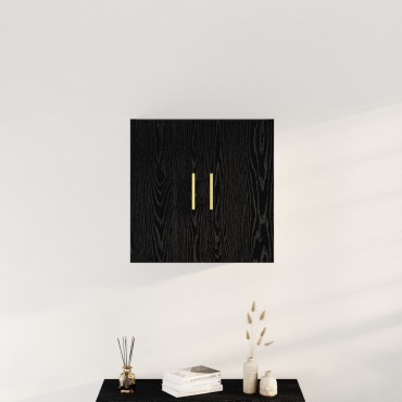 vidaXL Ντουλάπα Τοίχου Μαύρη Δρυς 60x31x70cm Κατασκευασμένο ξύλο 1 τεμ.