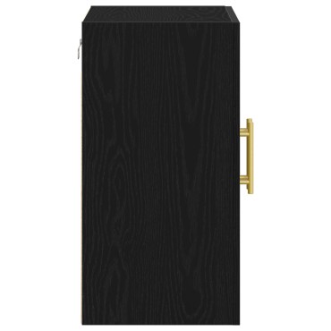 vidaXL Ντουλάπα Τοίχου Μαύρη Δρυς 60x31x70cm Κατασκευασμένο ξύλο 1 τεμ.