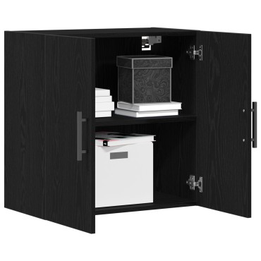 vidaXL Ντουλάπι Τοίχου Μαύρο Βακέτα 60x31x60cm Επεξεργασμένο Ξύλο 1 τεμ.