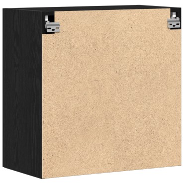 vidaXL Ντουλάπι Τοίχου Μαύρο Βακέτα 60x31x60cm Επεξεργασμένο Ξύλο 1 τεμ.