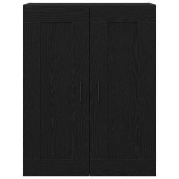 vidaXL Ντουλάπα Τοίχου από Μαύρη Οξιά 69,5x34x90cm Επεξεργασμένο Ξύλο 1 τεμ.