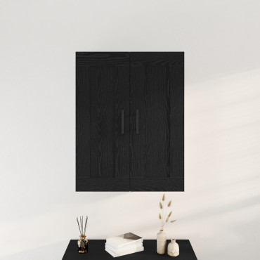 vidaXL Τοίχου Ντουλάπα Μαύρη Δρυς 69,5x34x90cm Επεξεργασμένο Ξύλο 1 τεμ.
