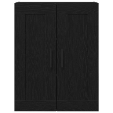 vidaXL Τοίχου Ντουλάπα Μαύρη Δρυς 69,5x34x90cm Επεξεργασμένο Ξύλο 1 τεμ.