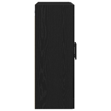 vidaXL Τοίχου Ντουλάπα Μαύρη Δρυς 69,5x34x90cm Επεξεργασμένο Ξύλο 1 τεμ.