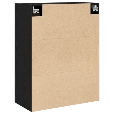 vidaXL Τοίχου Ντουλάπα Μαύρη Δρυς 69,5x34x90cm Επεξεργασμένο Ξύλο 1 τεμ.