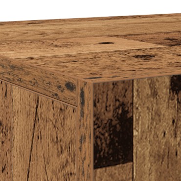 vidaXL Μπουφές με 3 Πόρτες Παλιού Ξύλου 90x34x80cm Σαθρού Ξύλου 1 τεμ.
