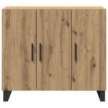 vidaXL Μπουφές με 3 Πόρτες από Καρυδιά 90x34x80cm Επεξεργασμένο Ξύλο 1 τεμ.