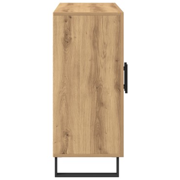 vidaXL Μπουφές με 3 Πόρτες από Καρυδιά 90x34x80cm Επεξεργασμένο Ξύλο 1 τεμ.