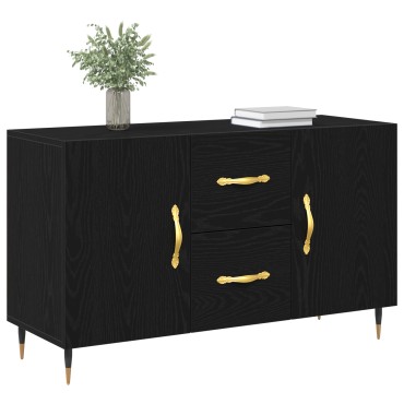 vidaXL Μπουφές Μαύρη Δρυς 100x36x60cm Επεξεργασμένο Ξύλο 1 τεμ.
