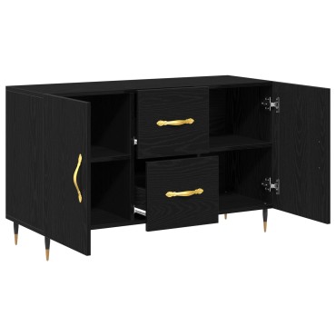 vidaXL Μπουφές Μαύρη Δρυς 100x36x60cm Επεξεργασμένο Ξύλο 1 τεμ.