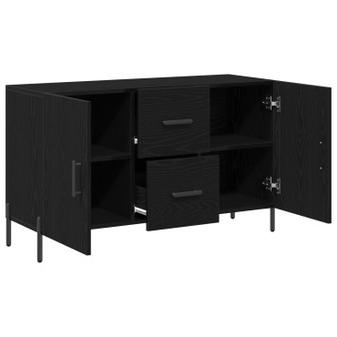 vidaXL Μπουφές Μαύρο Δρυς 100x36x60cm Συγκροτημένο Ξύλο 1 τεμ.