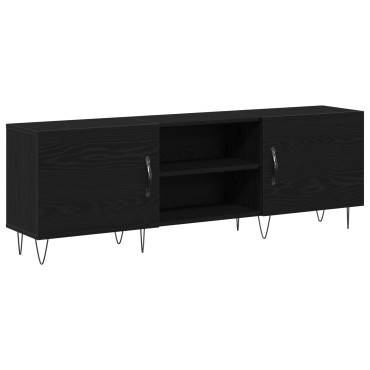 vidaXL Μονάδα τηλεόρασης Μαύρο Δρυς 150x30x50cm Επεξεργασμένο ξύλο