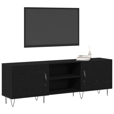 vidaXL Μονάδα τηλεόρασης Μαύρο Δρυς 150x30x50cm Επεξεργασμένο ξύλο