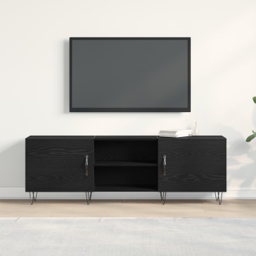 vidaXL Μονάδα τηλεόρασης Μαύρο Δρυς 150x30x50cm Επεξεργασμένο ξύλο