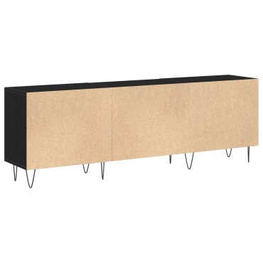 vidaXL Μονάδα τηλεόρασης Μαύρο Δρυς 150x30x50cm Επεξεργασμένο ξύλο