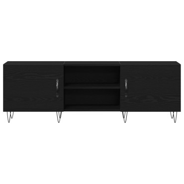 vidaXL Μονάδα τηλεόρασης Μαύρο Δρυς 150x30x50cm Επεξεργασμένο ξύλο
