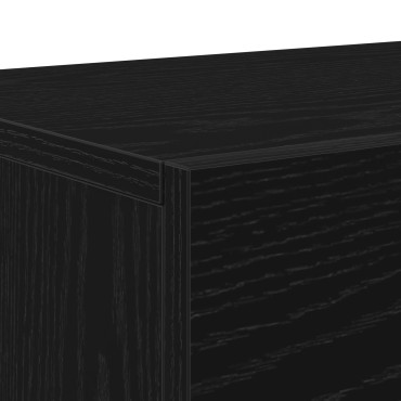 vidaXL Μονάδα τηλεόρασης Μαύρο Δρυς 150x30x50cm Επεξεργασμένο ξύλο