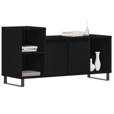 vidaXL Κάσκα Τηλεόρασης Μαύρο Δρυς 100x35x55cm Επεξεργασμένο Ξύλο