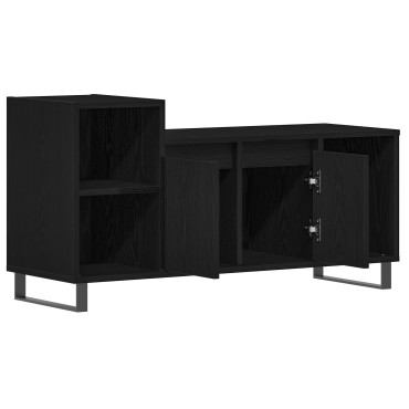 vidaXL Κάσκα Τηλεόρασης Μαύρο Δρυς 100x35x55cm Επεξεργασμένο Ξύλο