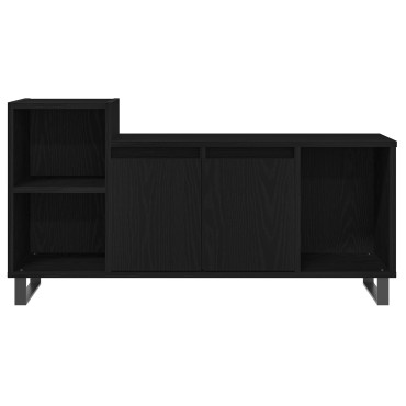 vidaXL Κάσκα Τηλεόρασης Μαύρο Δρυς 100x35x55cm Επεξεργασμένο Ξύλο