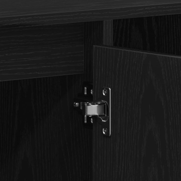 vidaXL Κάσκα Τηλεόρασης Μαύρο Δρυς 100x35x55cm Επεξεργασμένο Ξύλο