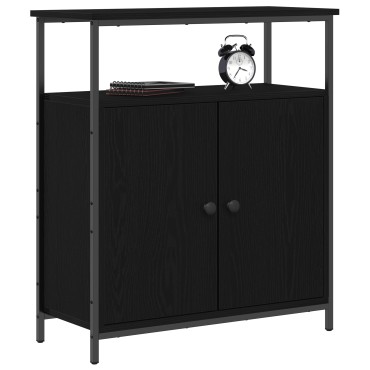 vidaXL Τοίχου Ντουλάπι Μαύρο Δρυς 69,5x34x90cm Κατασκευασμένο Ξύλο 1 τεμ.