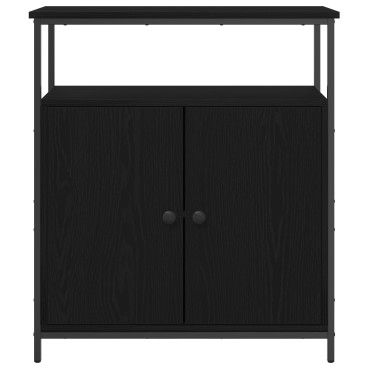 vidaXL Τοίχου Ντουλάπι Μαύρο Δρυς 69,5x34x90cm Κατασκευασμένο Ξύλο 1 τεμ.